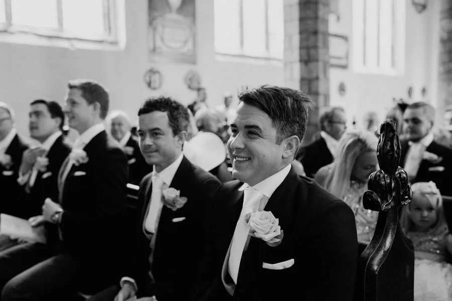 Groom at St Olave's Church, York. Documentary wedding photograph groom at st olave s church york documentary wedding photographhy