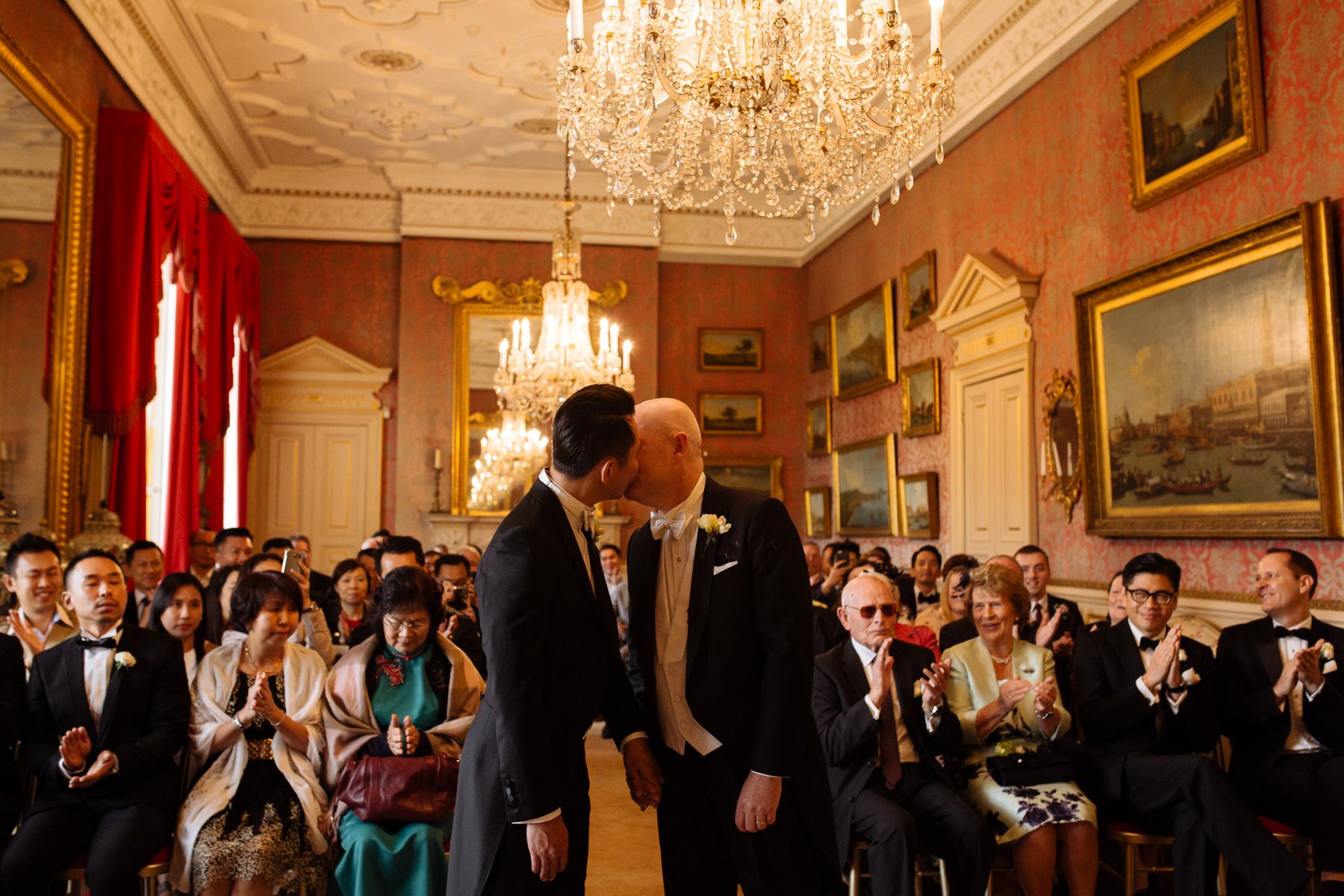 first kiss, gay, wedding, capesthorne hall