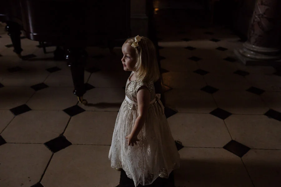 Flower girl at Castle Howard wedding. York wedding photographer flower girl at castle howard wedding york wedding photographer