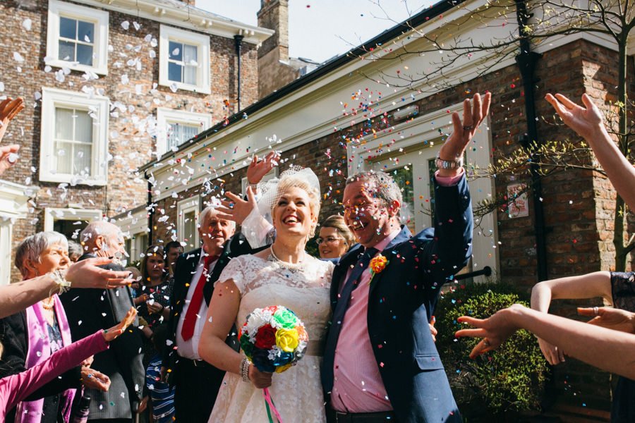 wedding confetti documentary photographer york