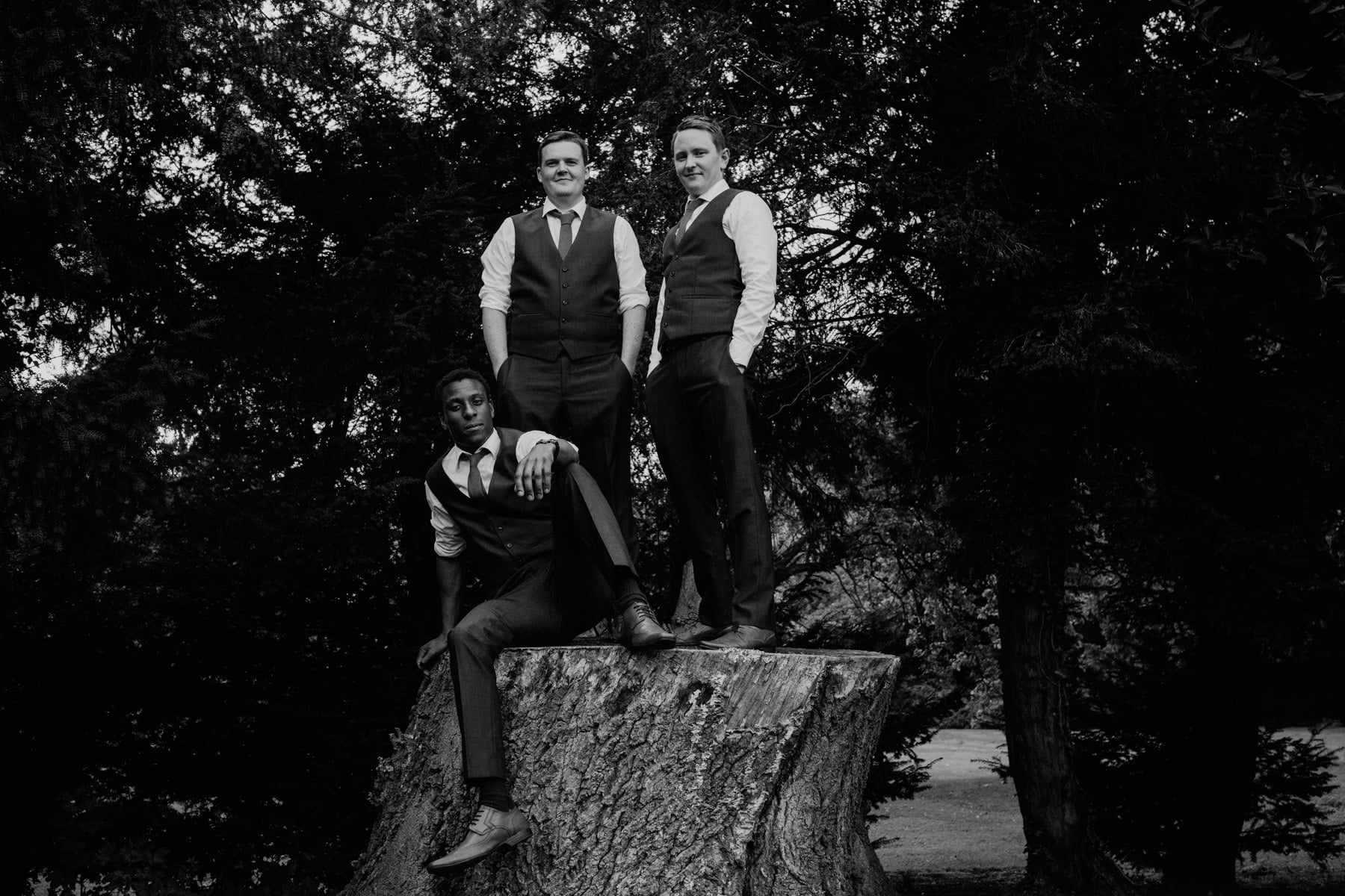 cool groomsmen yorkshire wedding photographer