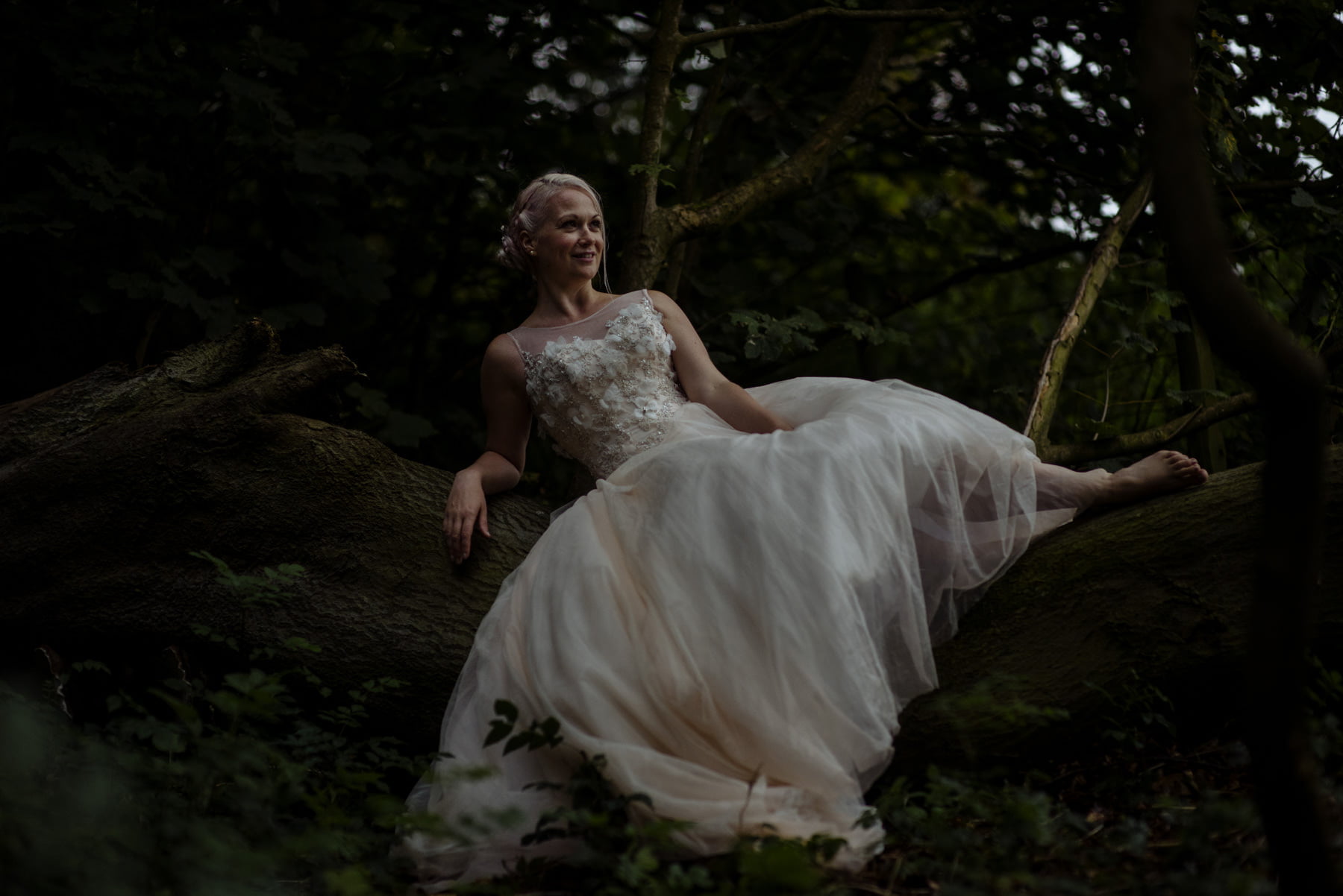 bride in pale pink gown lineham farm wedding photographer