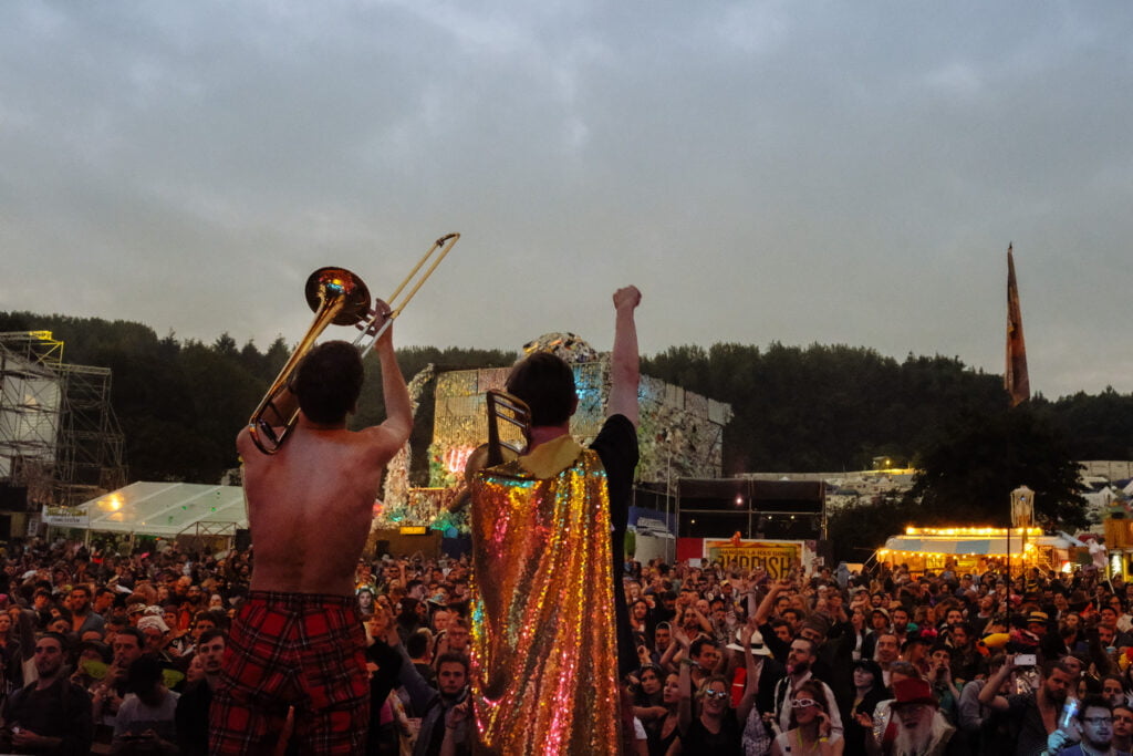 Glastonbury with the new york brass band