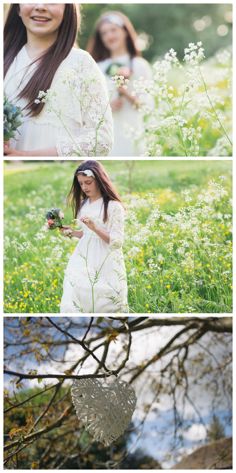 Flower girls at East Riddlesden hall.