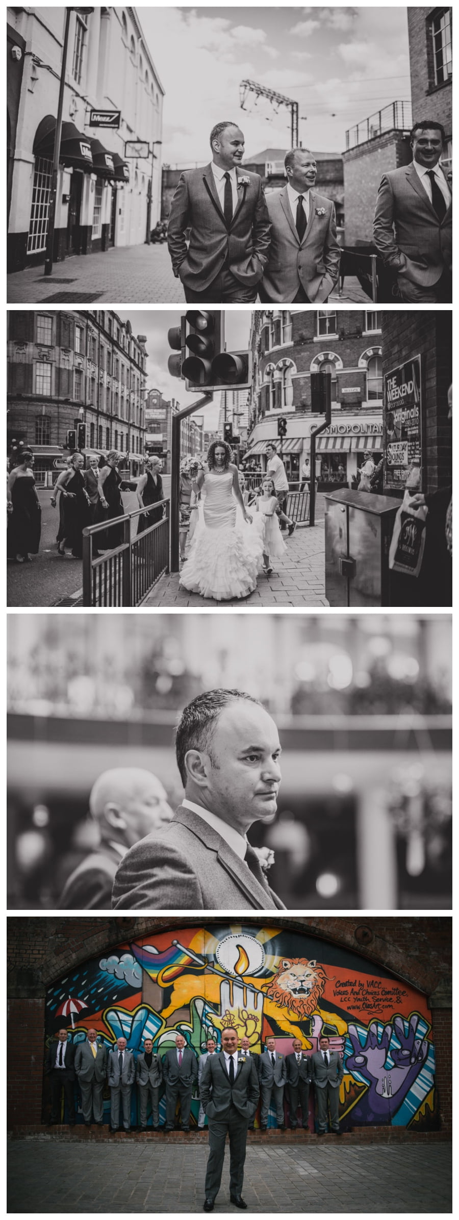 Groom at Anthony's Piaaza at Leeds Corn Exchange.