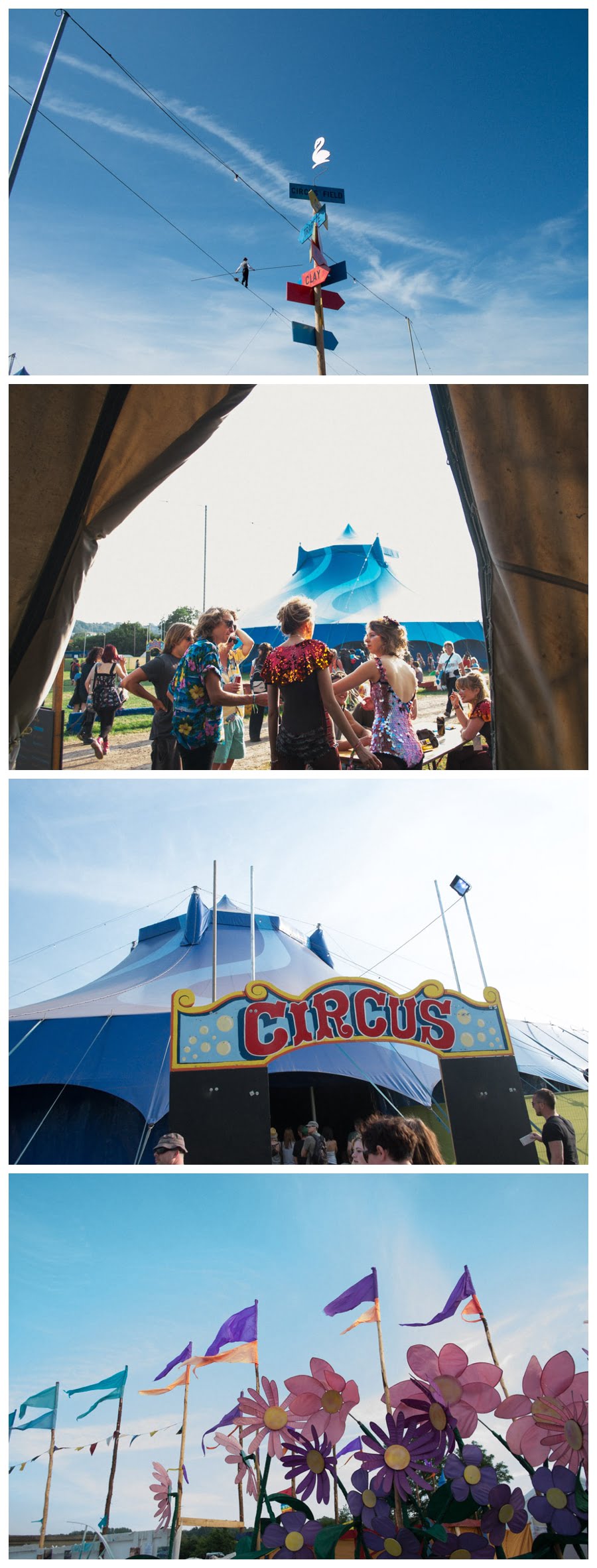 Circus tent at Glastonbury Festival