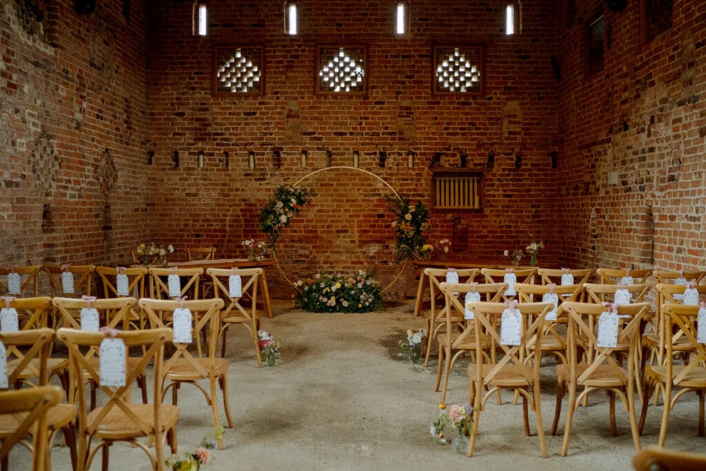 Ceremony room at Lodge farm cundall